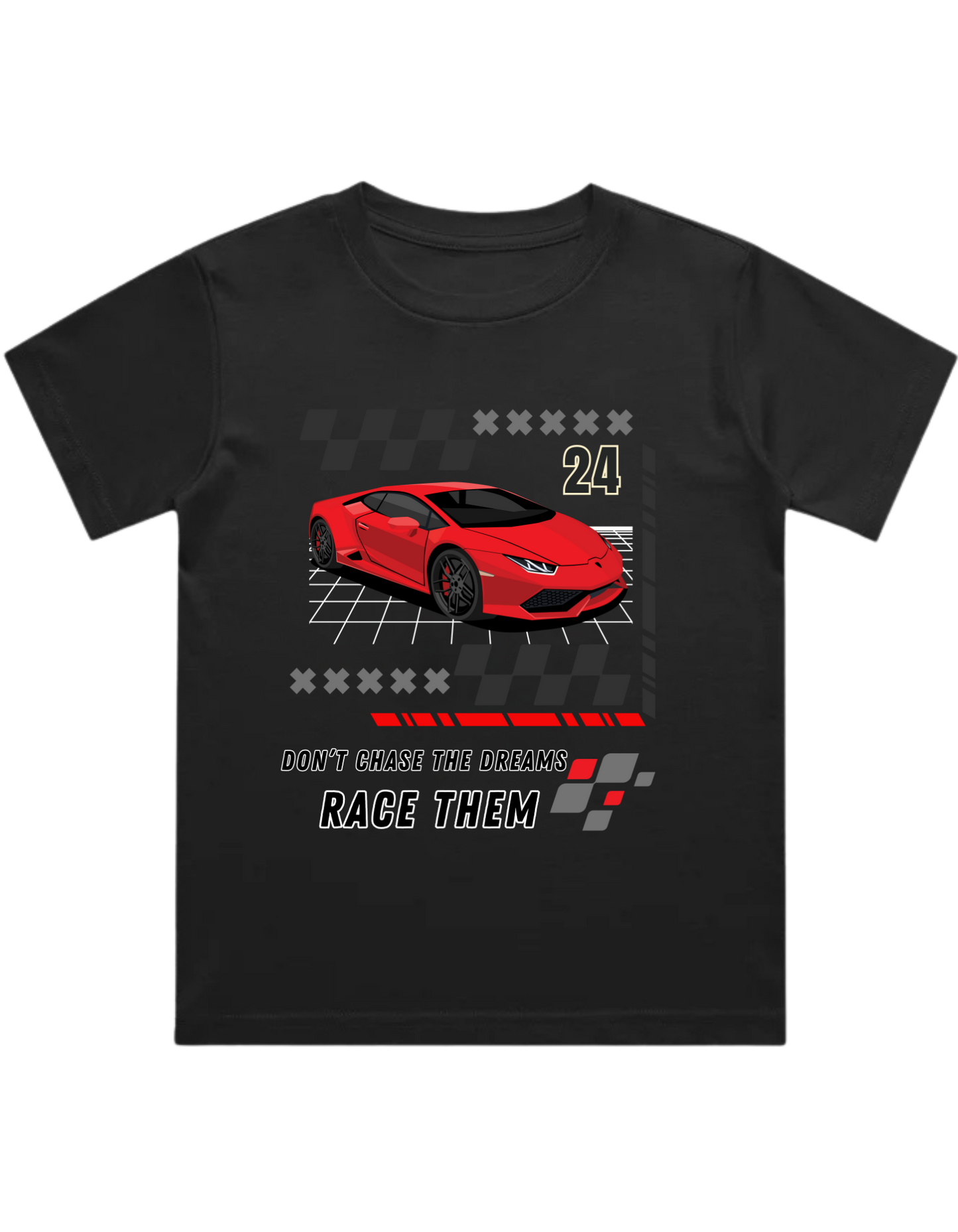 Red Lambo Kids T-Shirt (Unisex)