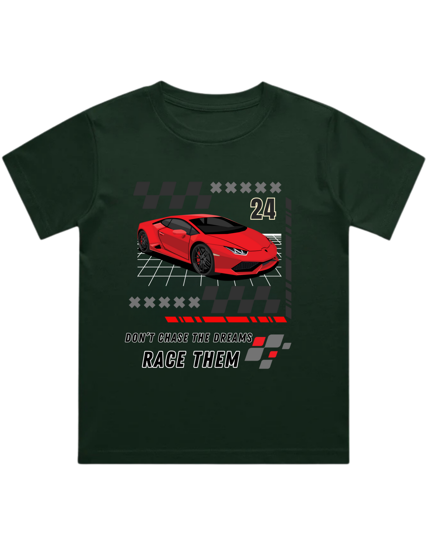 Red Lambo Kids T-Shirt (Unisex)