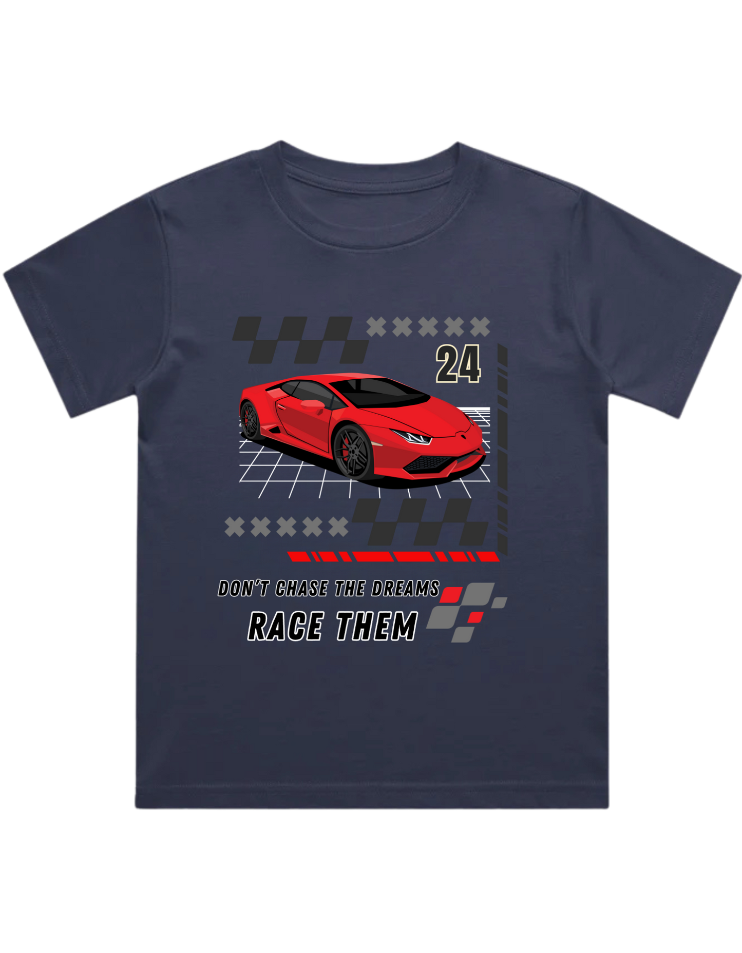 Red Lambo Kids T-Shirt (Unisex)