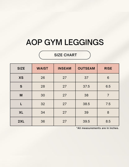 Pastel Aop Gym Leggings (women)