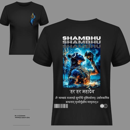Shiv Shambhu Oversized Front-Back T-Shirt (unisex)