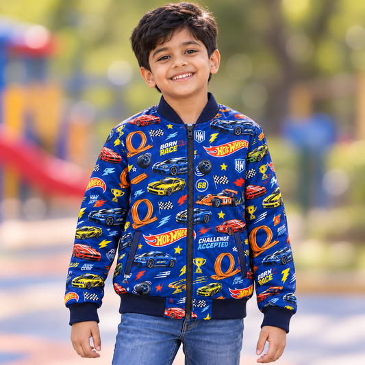 HotWheels AOP kids Bomber Jacket (unisex)