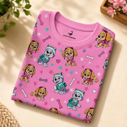 Puppy AOP kids T-Shirt (unisex)