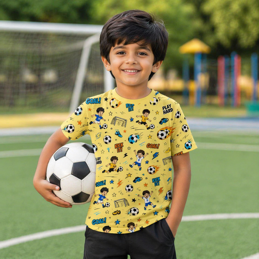 Football AOP kids T-Shirt (unisex)