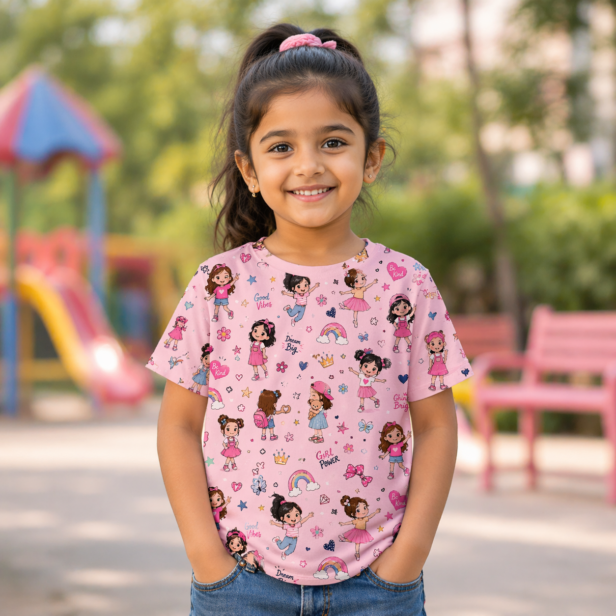 K-pop AOP kids T-Shirt (unisex)