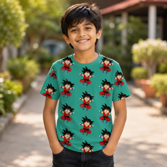 Goku AOP kids T-Shirt (unsiex)