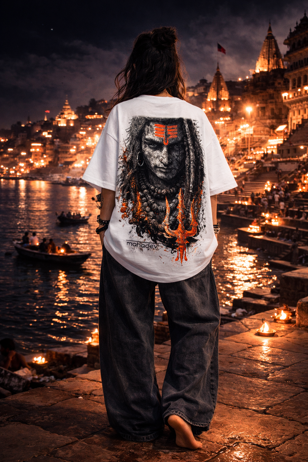 Mahadev Front-Back T-Shirt (unisex)