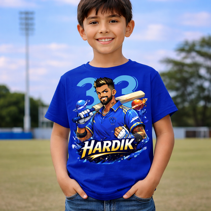 Hardik 33 Cricket Kids T-Shirt (unisex)