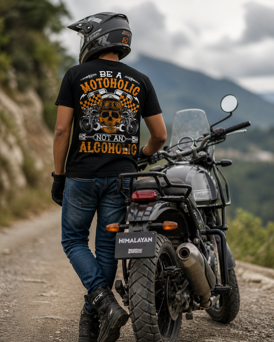 Motoholic Front-Back T-Shirt (men)