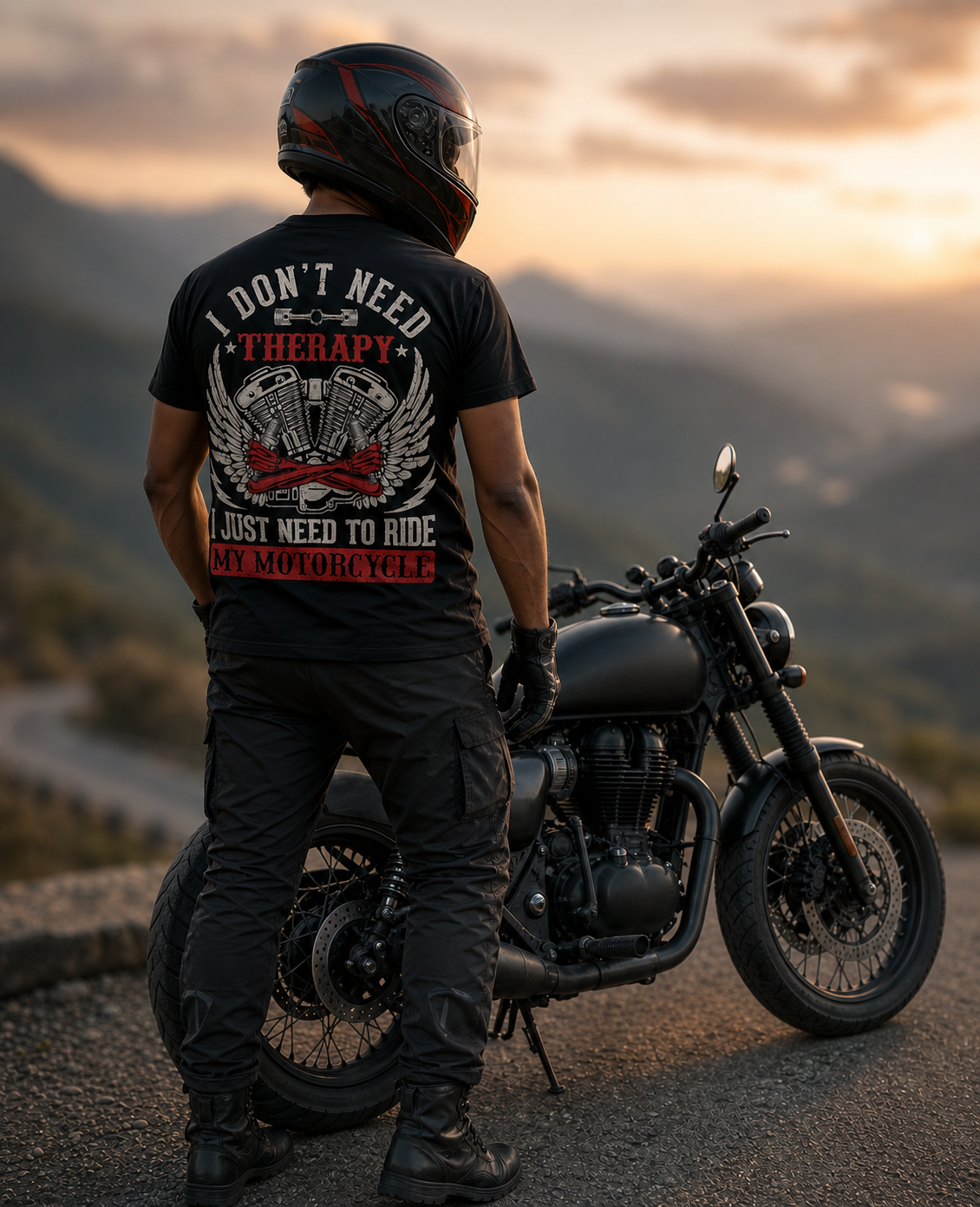 Rider's Therapy Front-Back T-Shirt (men)