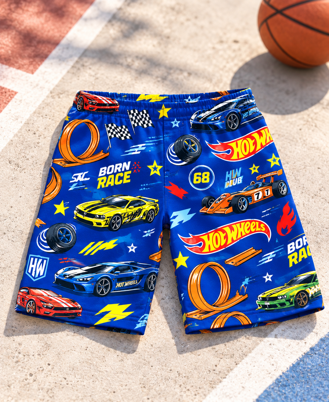 Hot Wheels AOP kids shorts (unisex)