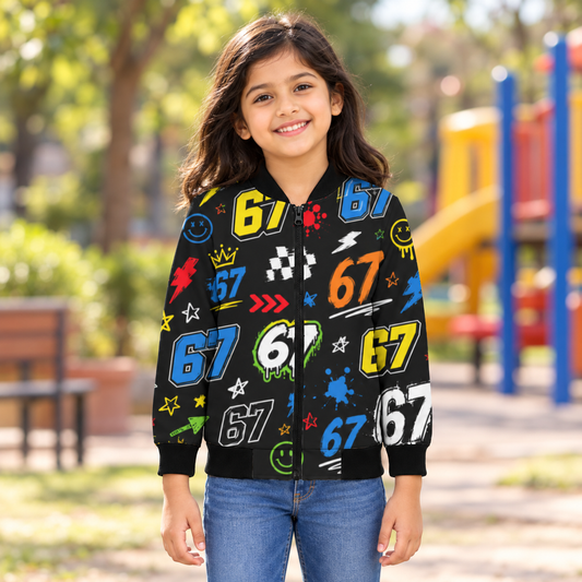 67 Aop Kids Bomber Jacket (unisex)