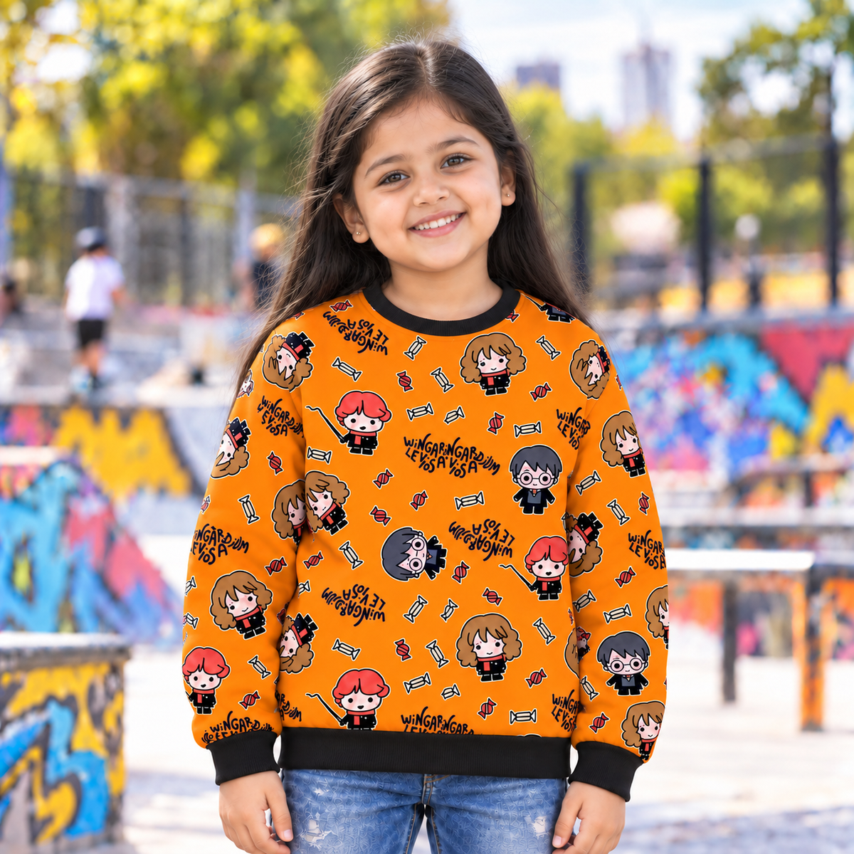 Wizards AOP Kids Sweatshirt (unisex)