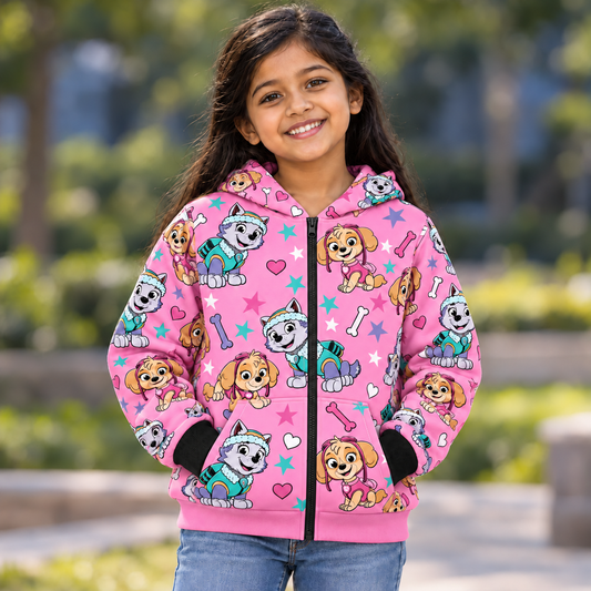Pup-Kitten Aop Kids Bomber Jacket (unisex)