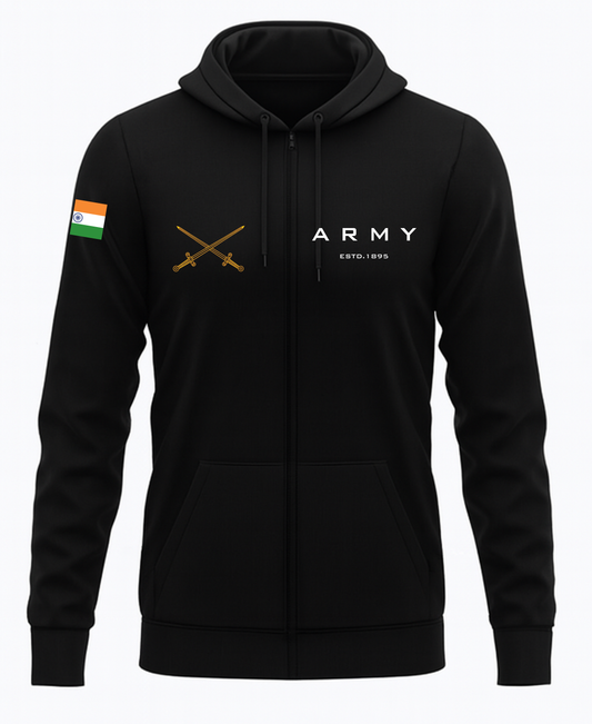 Indian Army Zip Hoodie (unisex)