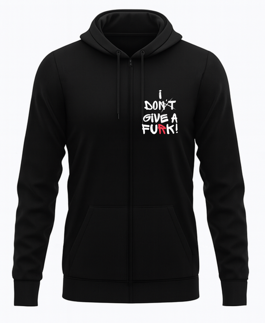 I Don't Give a FuRk Zip Hoodie (unisex)