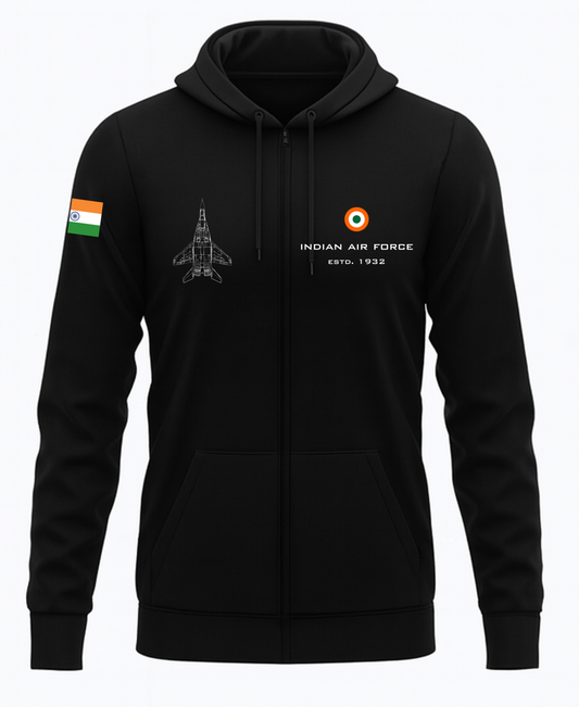 Indian Air Force Zip Hoodie (unisex)