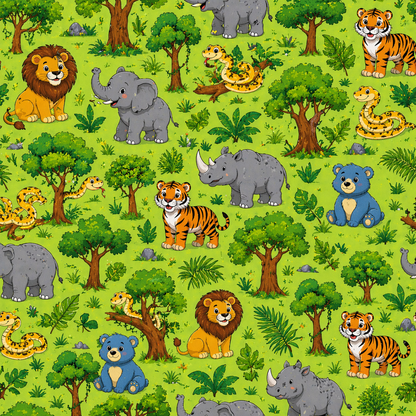 Jungle Zone Kids AOP T-Shirt (unisex)